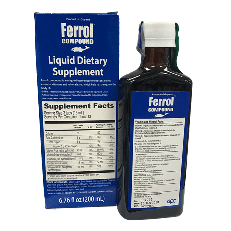 Ferrol Compound Dietary Supplement 200 ml – Yardie Style Care Packages